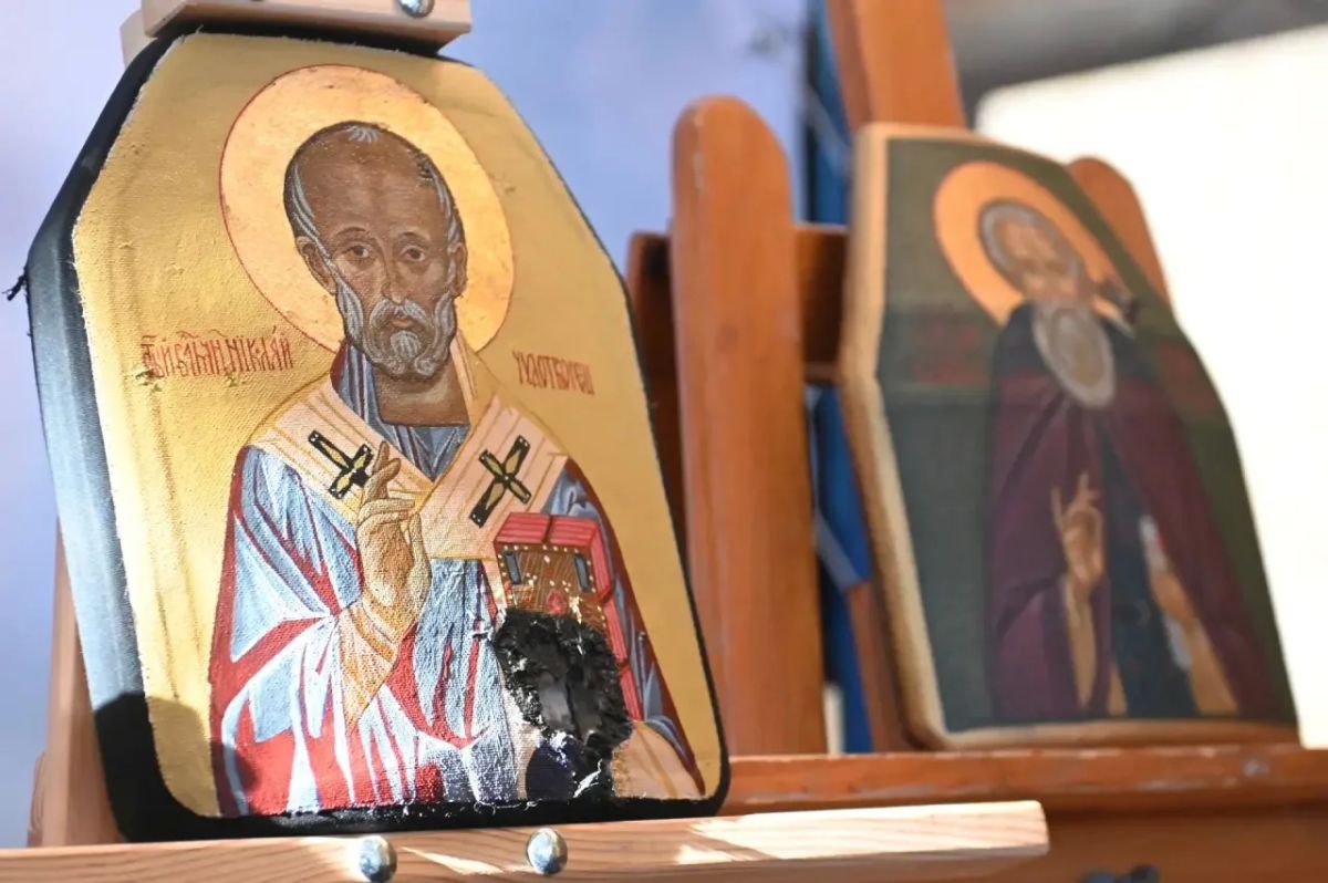 Иконы на броне бойцов показали в Хабаровске