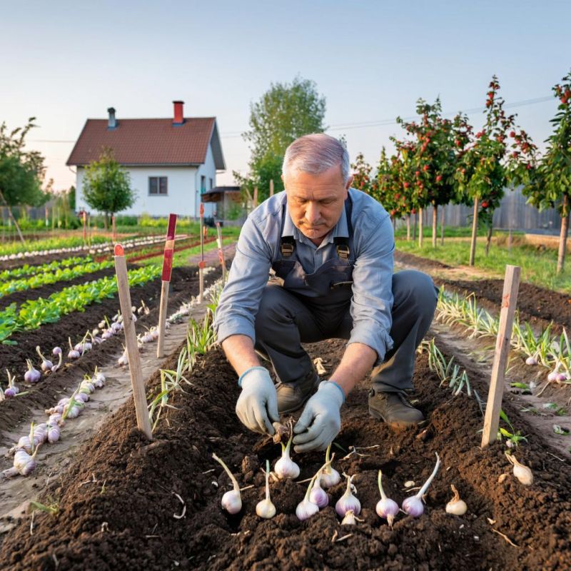 Как создать простой помощник для посадки лука и чеснока всего за 15 минут